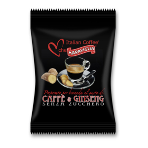 25 capsule caffe e ginseng amaro senza grassi idrogenati Italian Coffee che Maraviglia by Ristora compatibili Lavazza Espresso Point