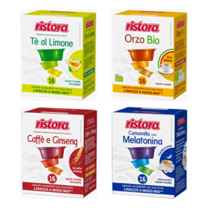 128 Capsule Ristora compatibili Lavazza A Modo Mio a vostra scelta - 8 astucci da 16 capsule